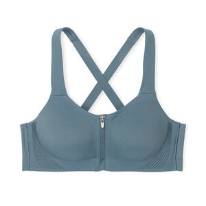 Victoria's Secret VSX Knockout Front-Close Women's Sport Bra Dark Steel Size 38D